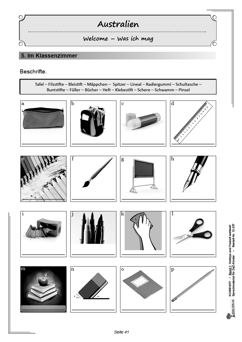 Komm mit! - Sprachmaterial für DaZ-Kinder I