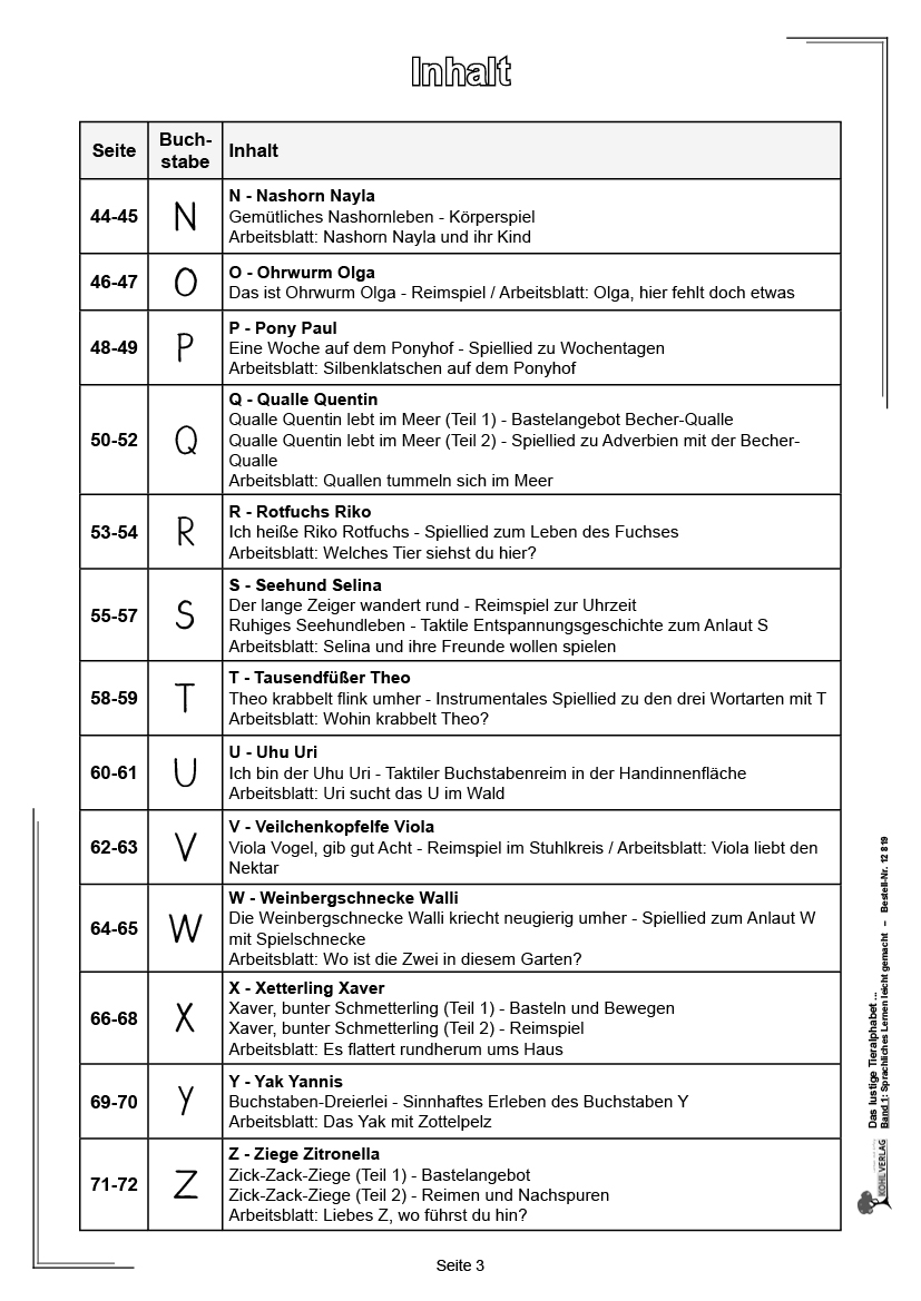 Das lustige Tieralphabet / Band 1: Sprachliches Lernen leicht gemacht