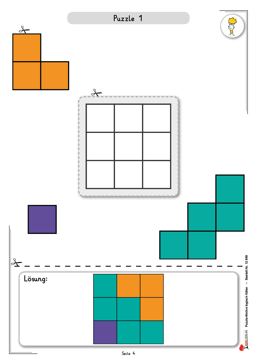 Puzzle-Motive logisch füllen