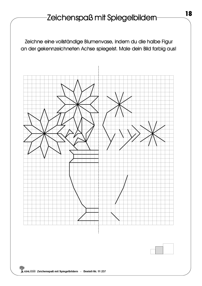 Zeichenspaß mit Spiegelbildern