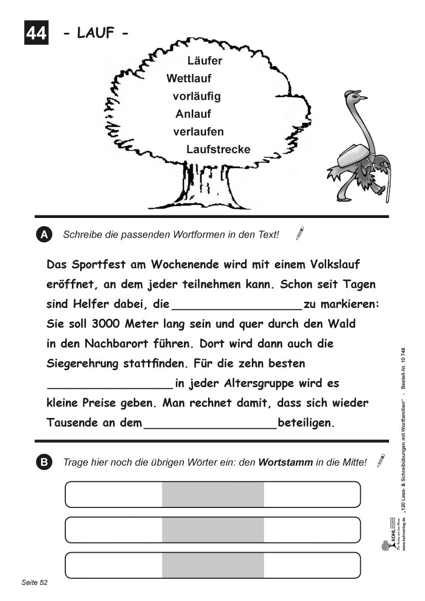 120 Lese- und Schreibübungen mit Wortfamilien