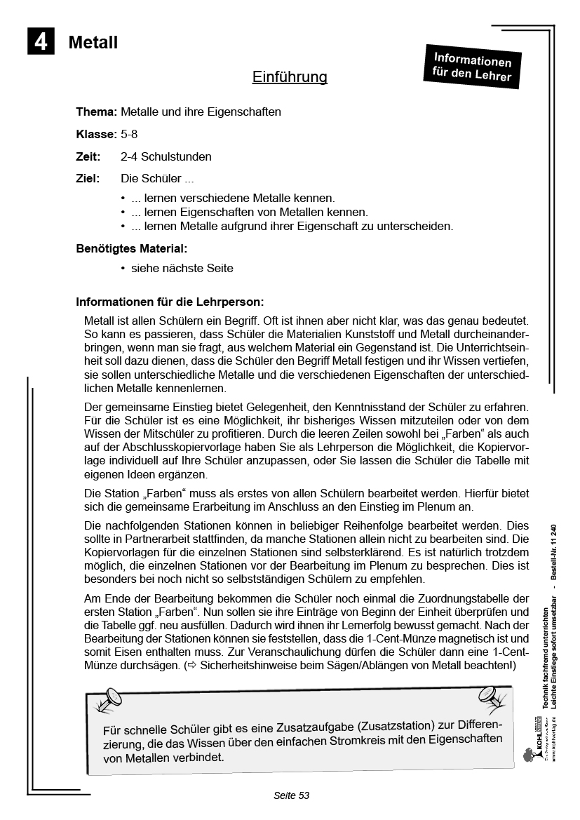 Technik fachfremd unterrichten