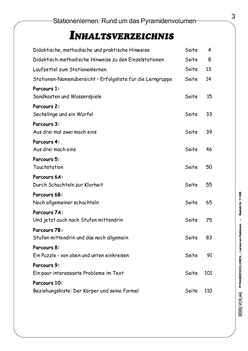 Pyramidenvolumen - Lernen an Stationen