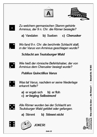 Was weißt du über ... die Römer?