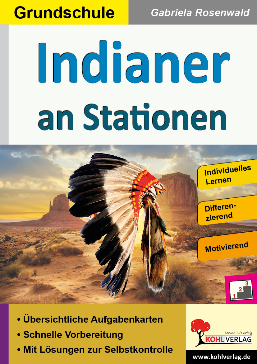 Indianer an Stationen / Grundschule