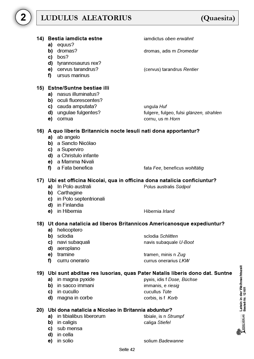 Latein in der Weihnachtszeit O te hilarum, beatissimum tempus natalicium!