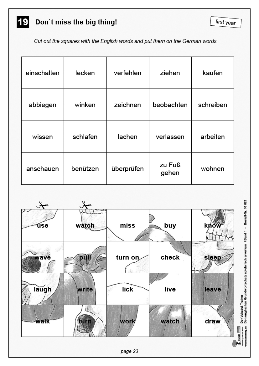 Der Vokabel-Trainer Englisch / Band 1