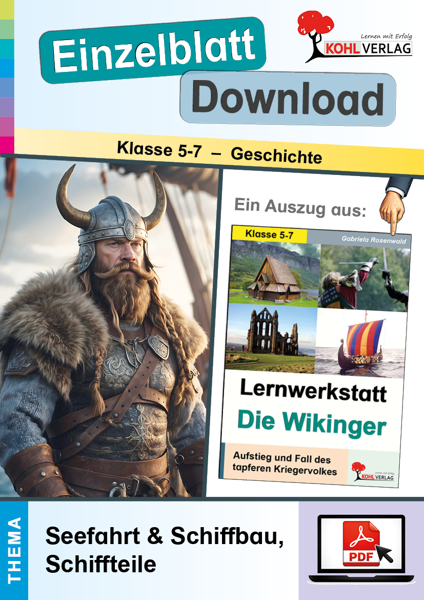 Lernwerkstatt Die Wikinger: Seefahrt & Schiffbau, Schiffteile