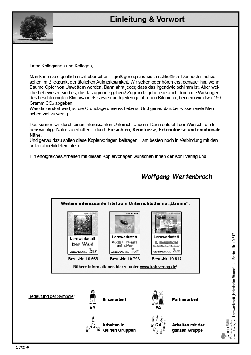 Lernwerkstatt Heimische Bäume