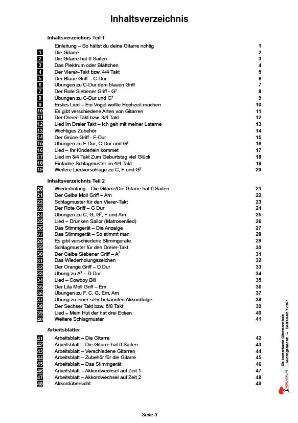 Die kunterbunte Gitarrenschule ... leicht gemacht!