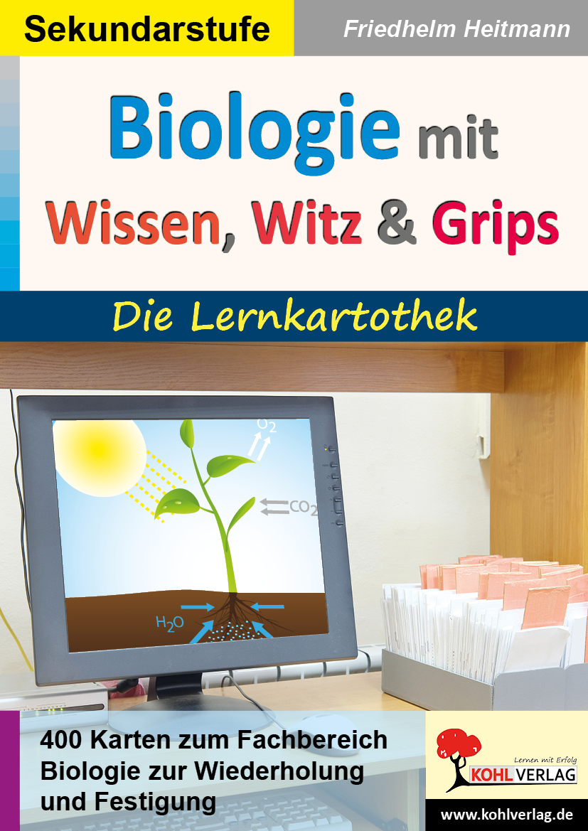 Biologie mit Wissen, Witz und Grips  -  Die Lernkartothek Biologie mit Wissen, Witz und Grips  -  Die Lernkartothek