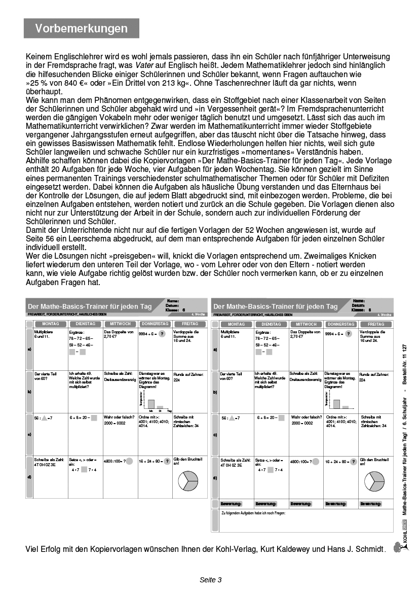 Mathe-Basics-Trainer / Klasse 6