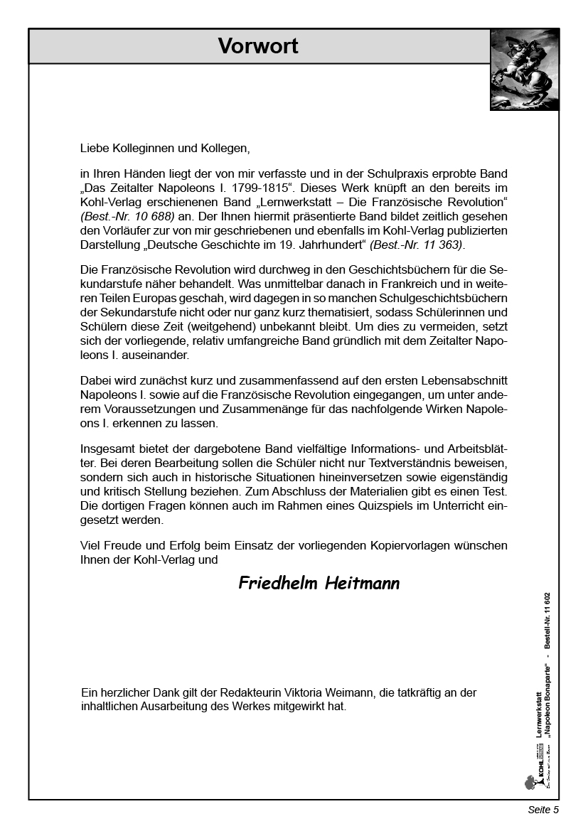 Lernwerkstatt Napoleon Bonaparte Lernwerkstatt Napoleon Bonaparte