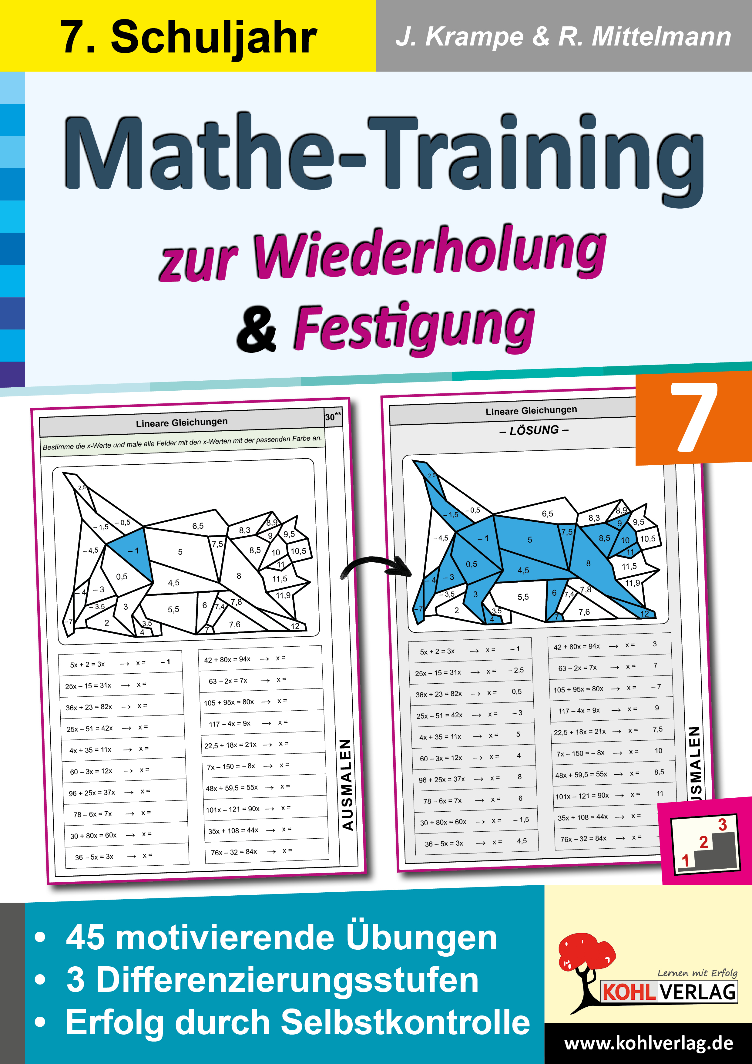 Mathe-Training zur Wiederholung & Festigung / Klasse 7