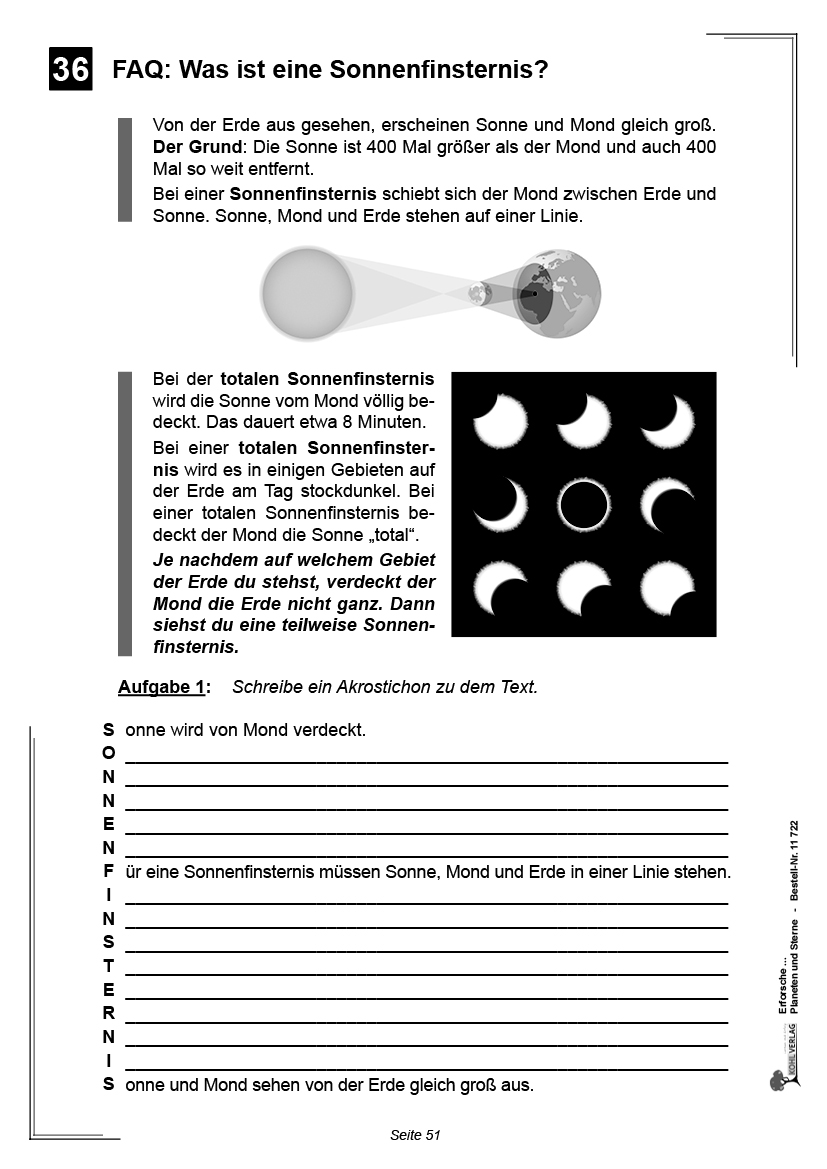 Erforsche ... Planeten & Sterne