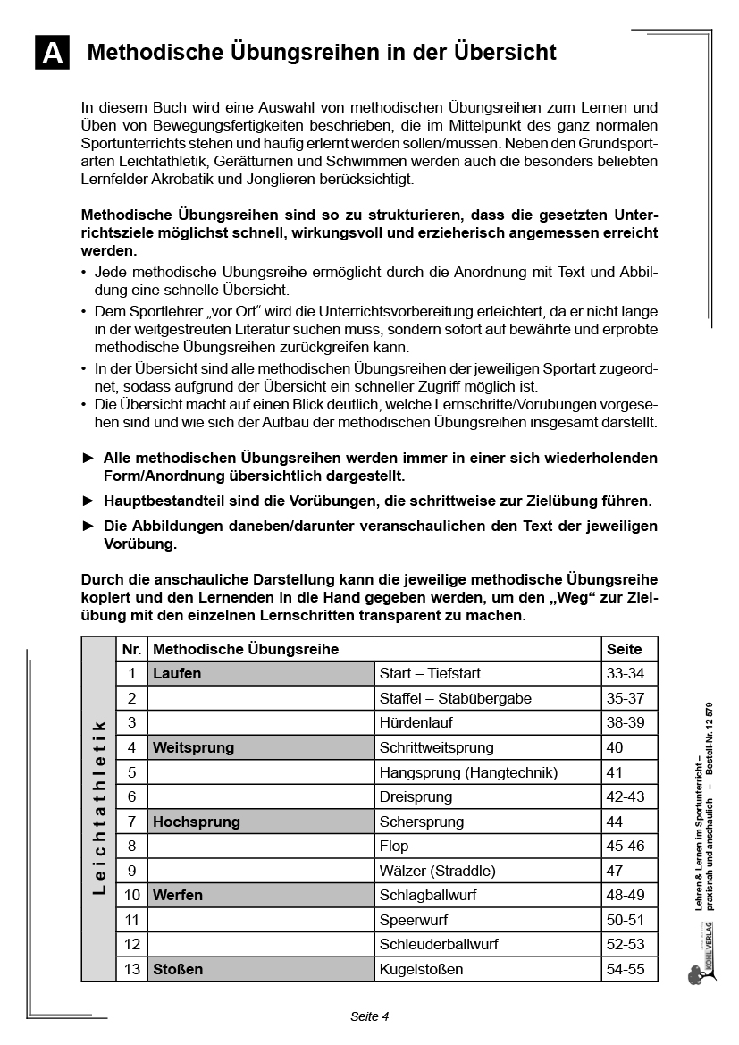 Lehren & Lernen im Sportunterricht