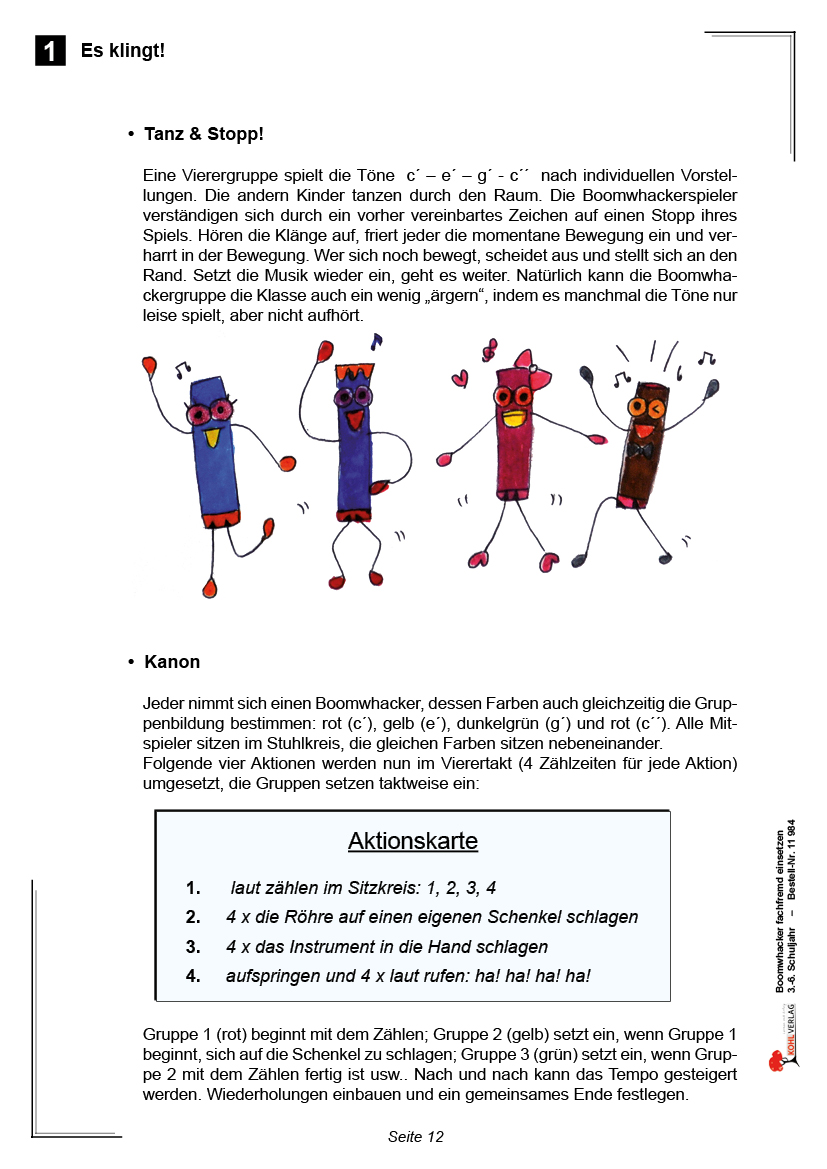 Boomwhackers fachfremd einsetzen / Klasse 3-6