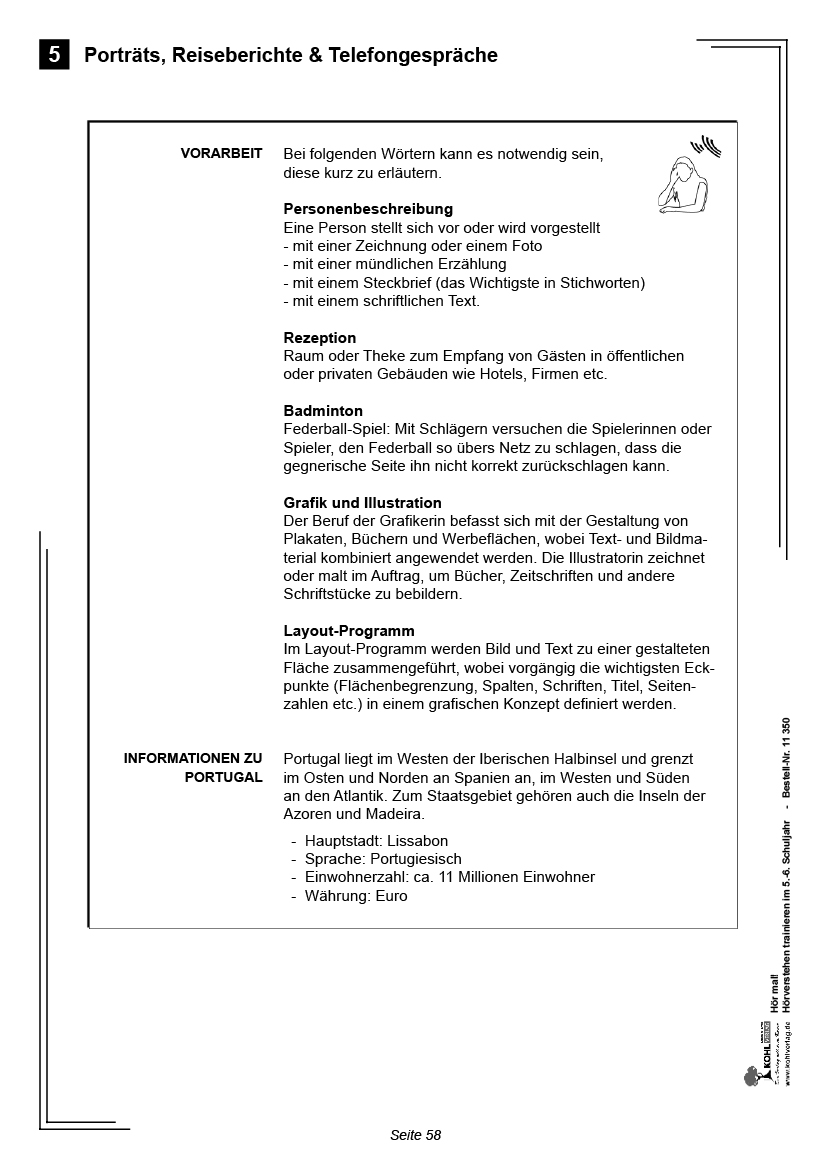 Hör mal! / Klasse 5-6 - Hörverstehen trainieren im 5.-6. Schuljahr