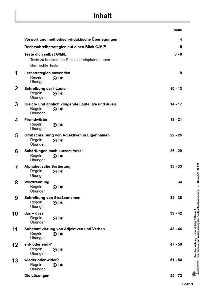 Rechtschreibung ... aber richtig! / Klasse 9