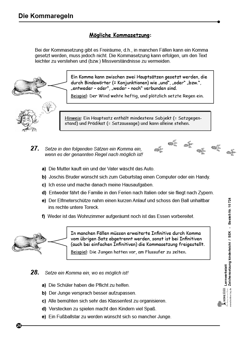 Lernwerkstatt Zeichensetzung kinderleicht / Sekundarstufe