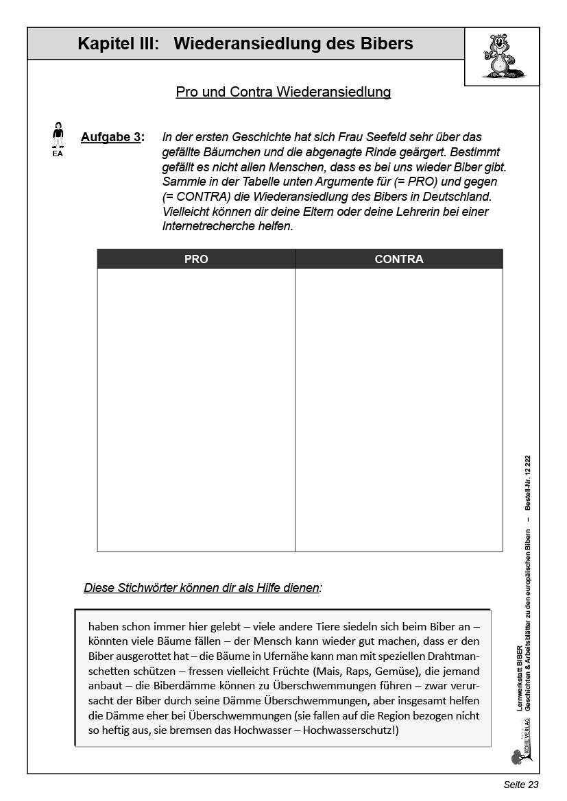 Lernwerkstatt Biber Lernwerkstatt Biber