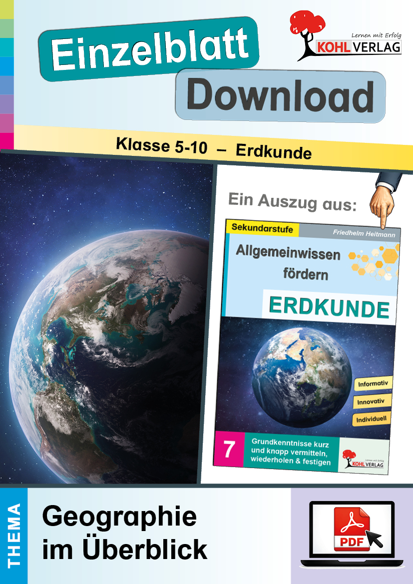 Allgemeinwissen fördern ERDKUNDE / Geographie im Überblick