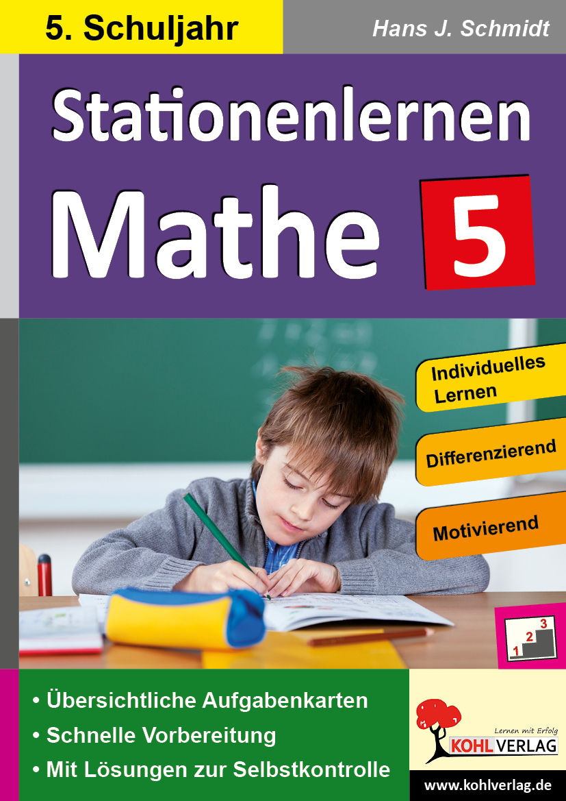Stationenlernen Mathe / Klasse 5 - Komplett ausgearbeitetes Freiarbeitsmaterial im 5. Schuljahr