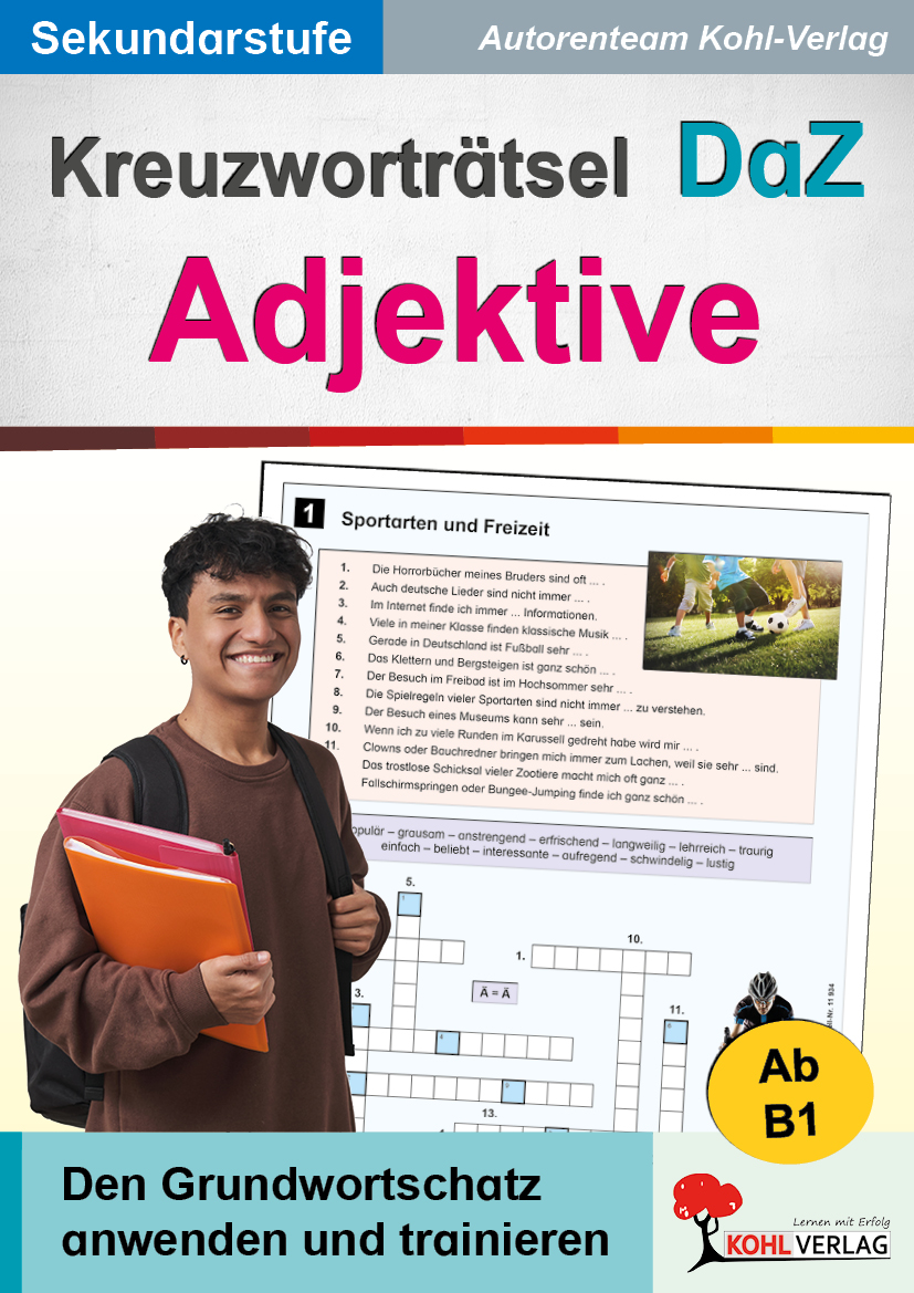 Kreuzworträtsel DaZ - Adjektive