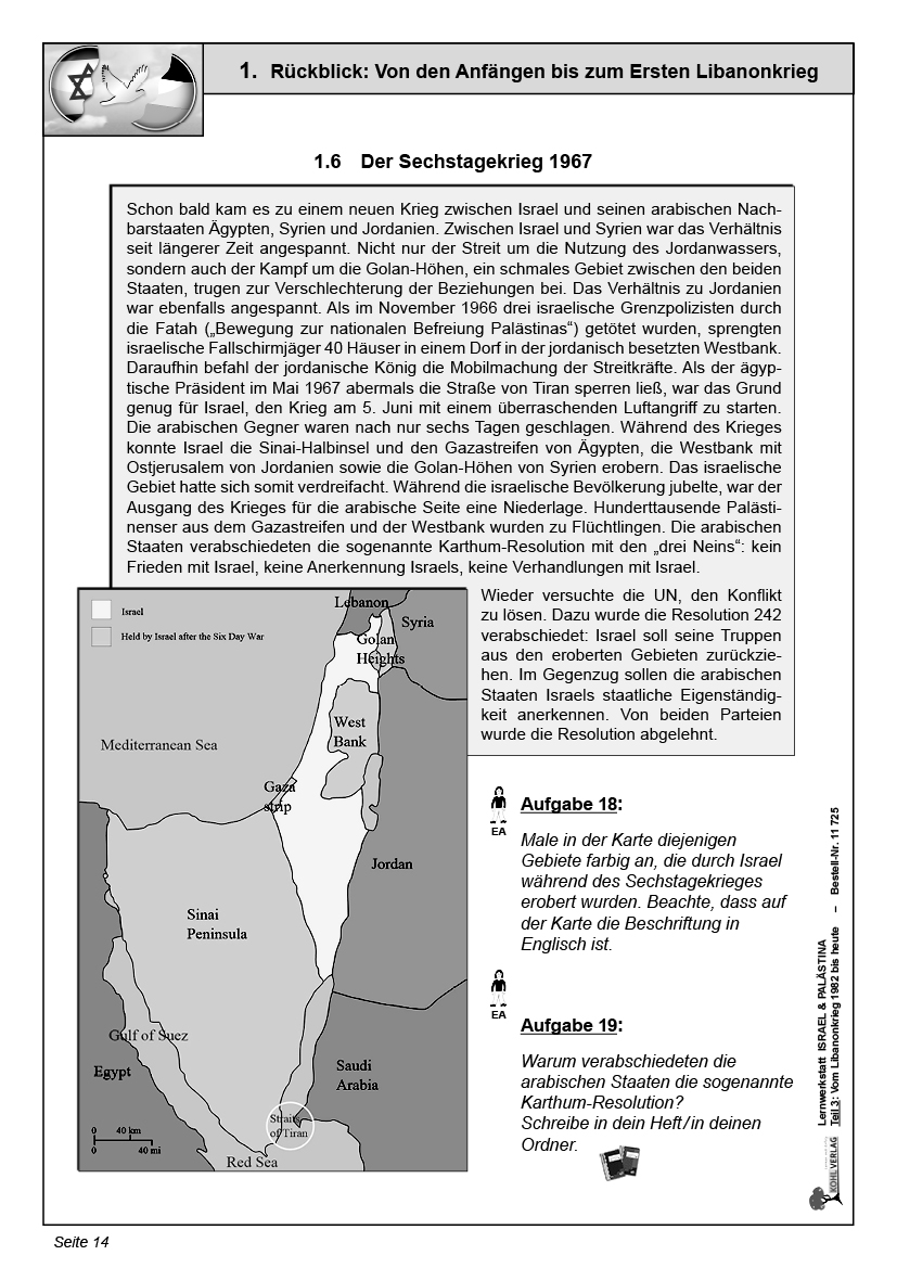 Lernwerkstatt Israel und Palästina 3 - Teil 3: Vom Libanonkrieg 1982 bis heute
