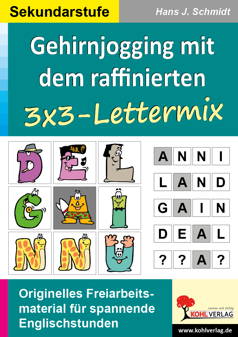 Gehirnjogging mit Kohls 3x3-Lettermix