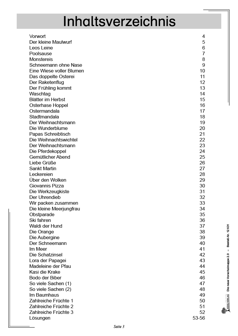 Die neue Vorschulmappe 2.0