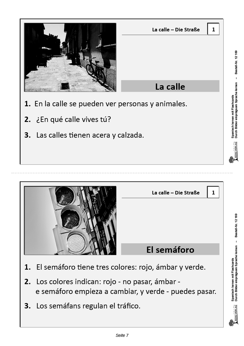 Spanisch lernen mit Flashcards