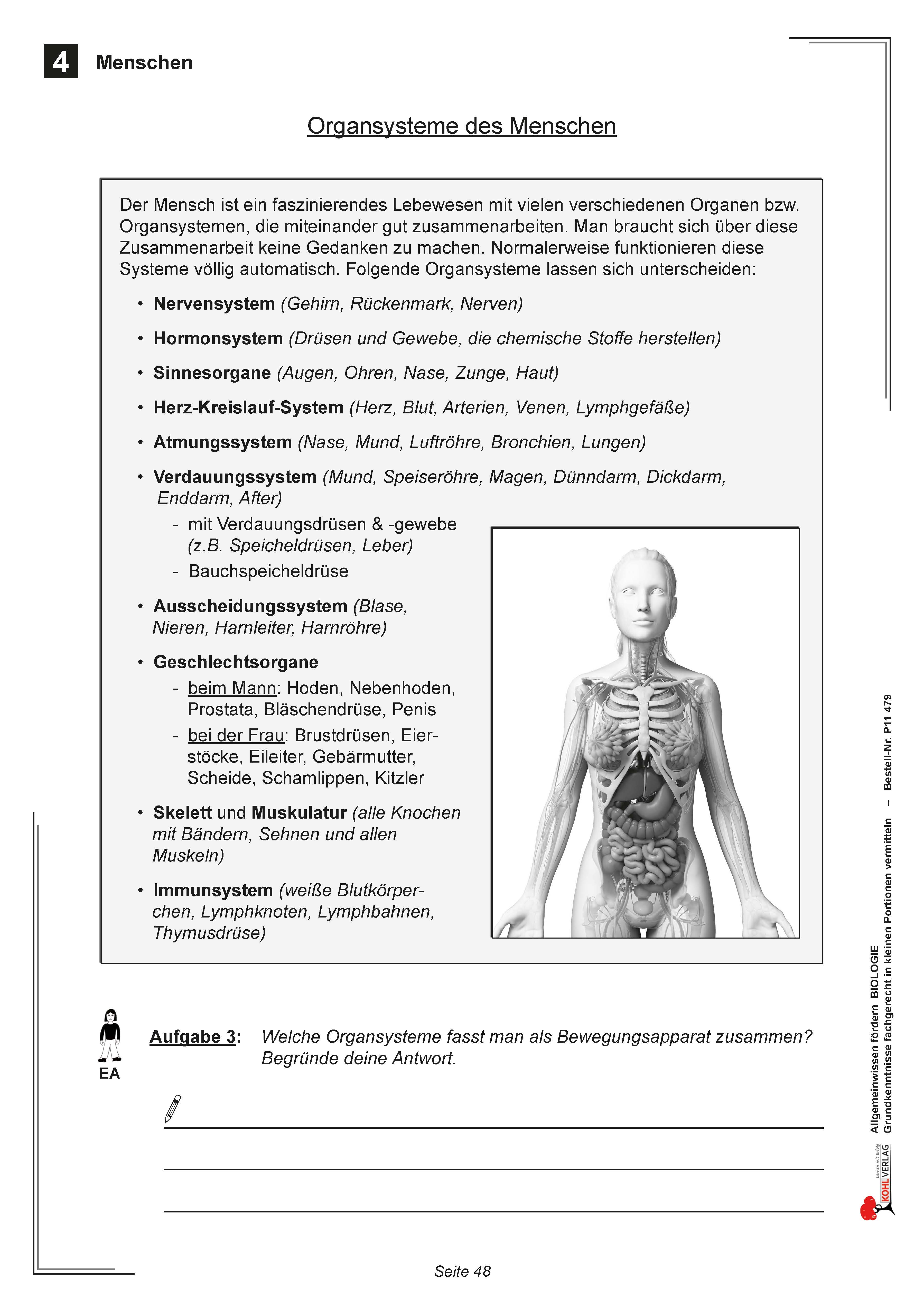 Allgemeinwissen fördern BIOLOGIE: Menschen