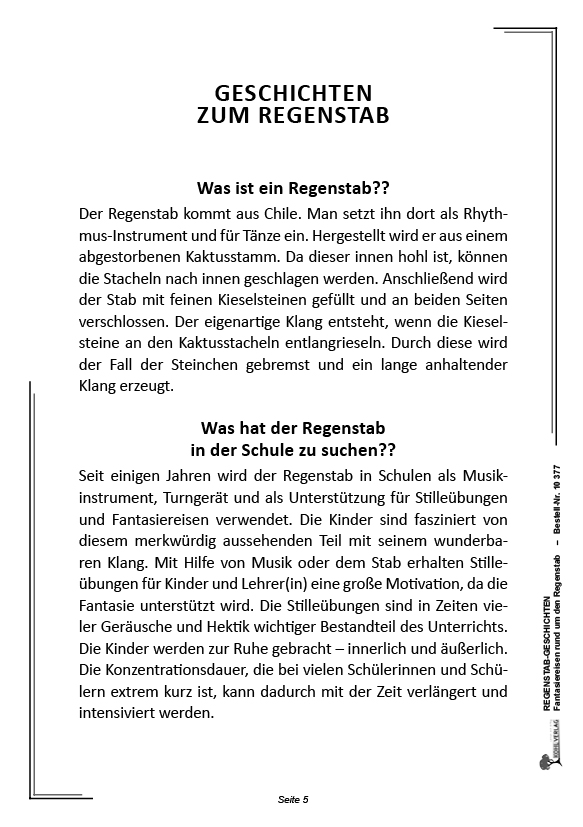 Regenstab-Geschichten