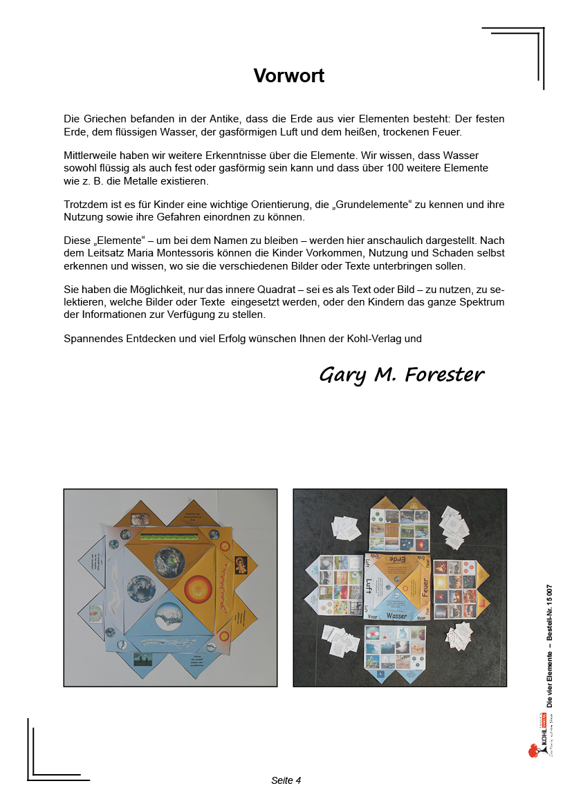 Die vier Elemente Die vier Elemente