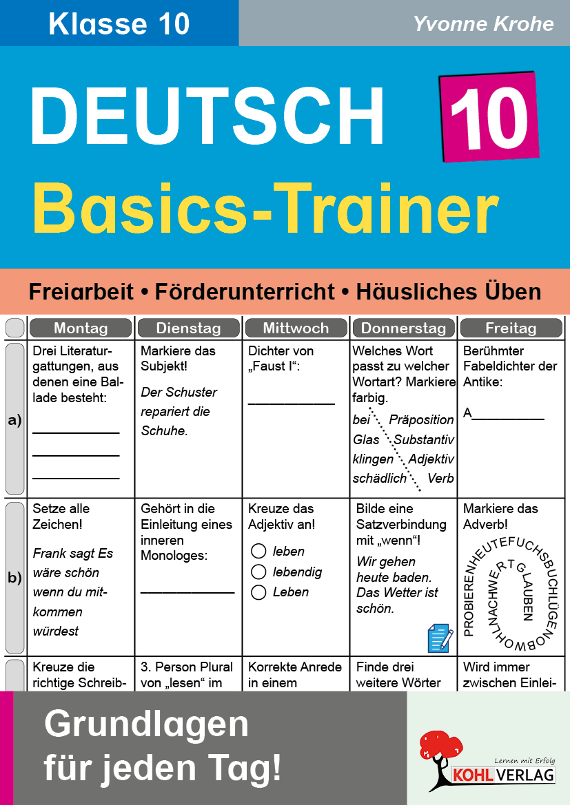 Deutsch-Basics-Trainer / Klasse 10