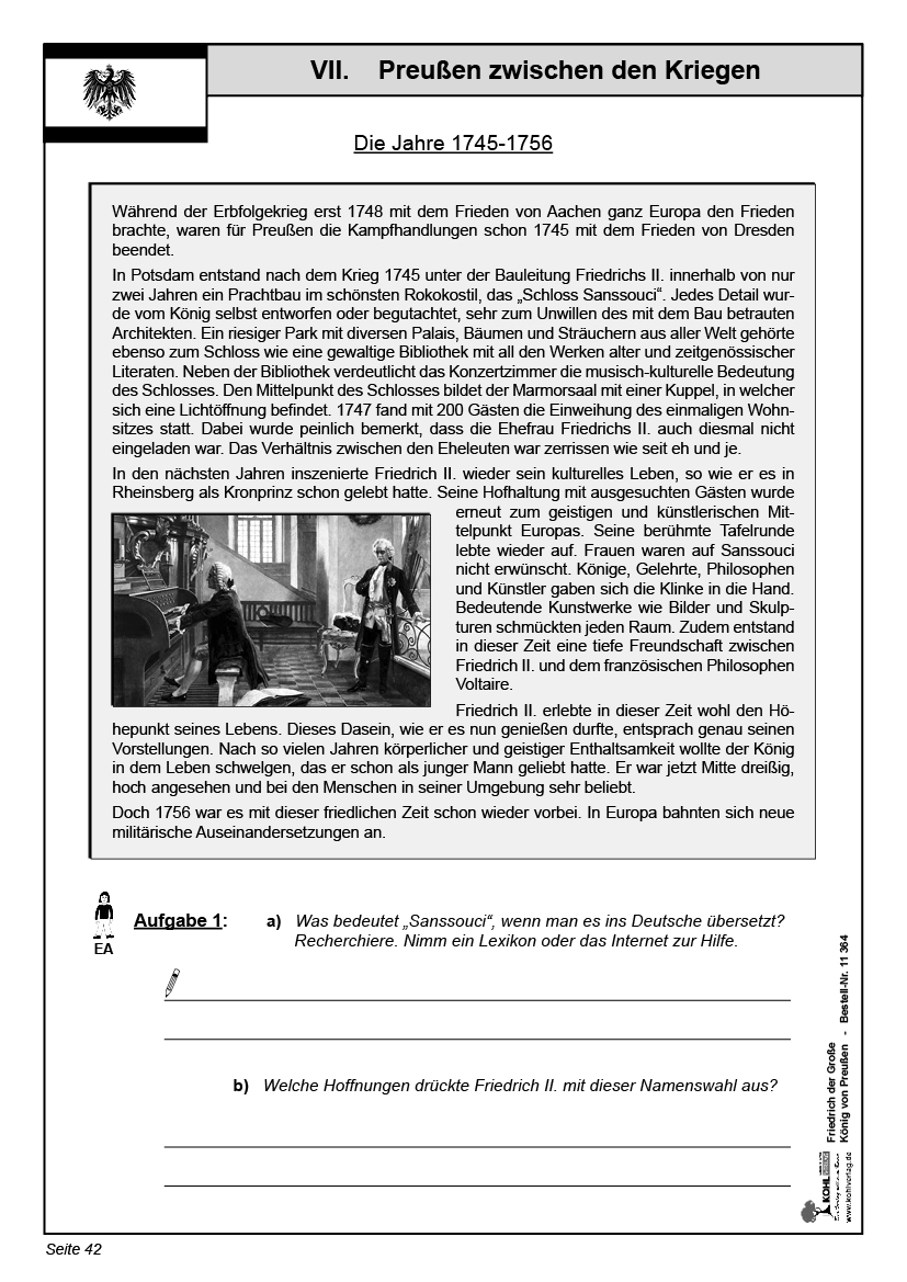 Lernwerkstatt Friedrich der Große Lernwerkstatt Friedrich der Große