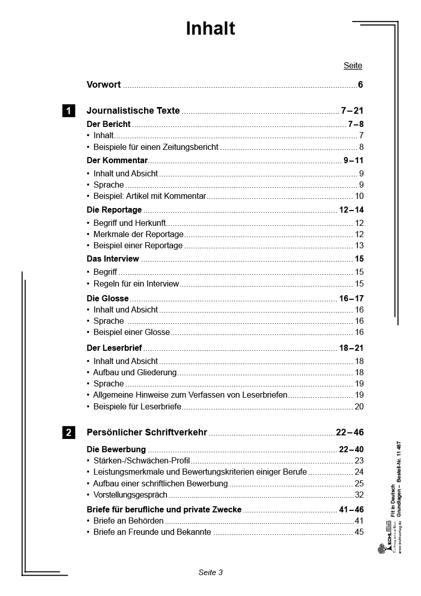 Fit in Deutsch - Grundlagen