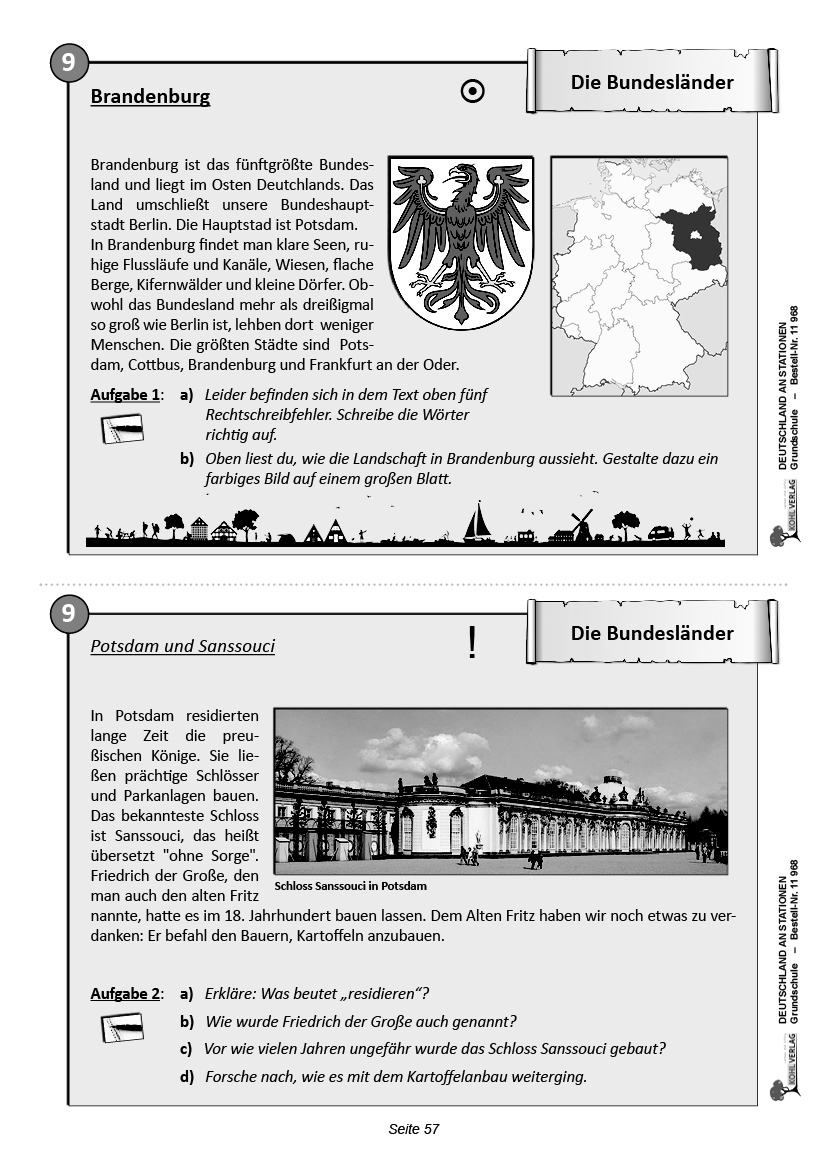 Deutschland an Stationen / Grundschule