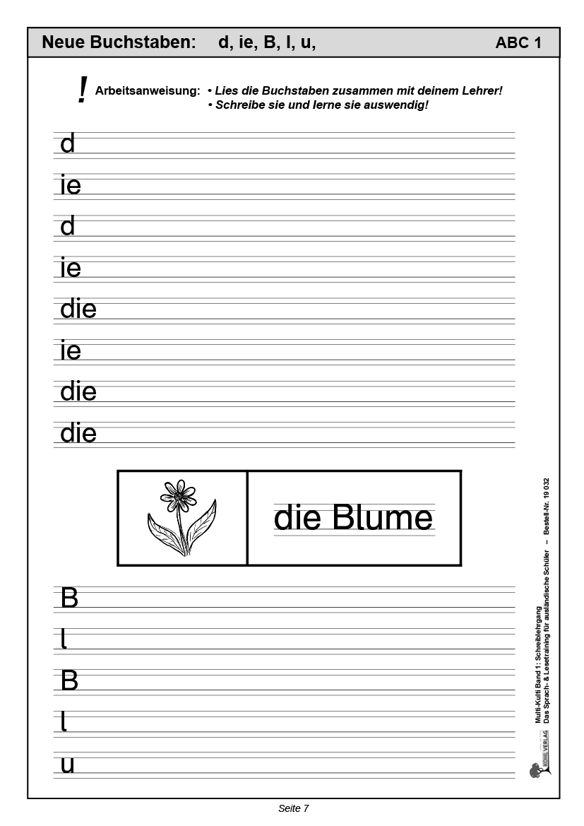 Multi-Kulti - Deutsch als Zweitsprache - Band 1: Schreiblehrgang