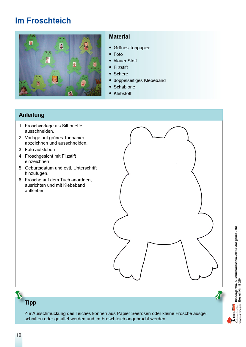 Kindergarten- & Schulhausschmuck für das ganze Jahr