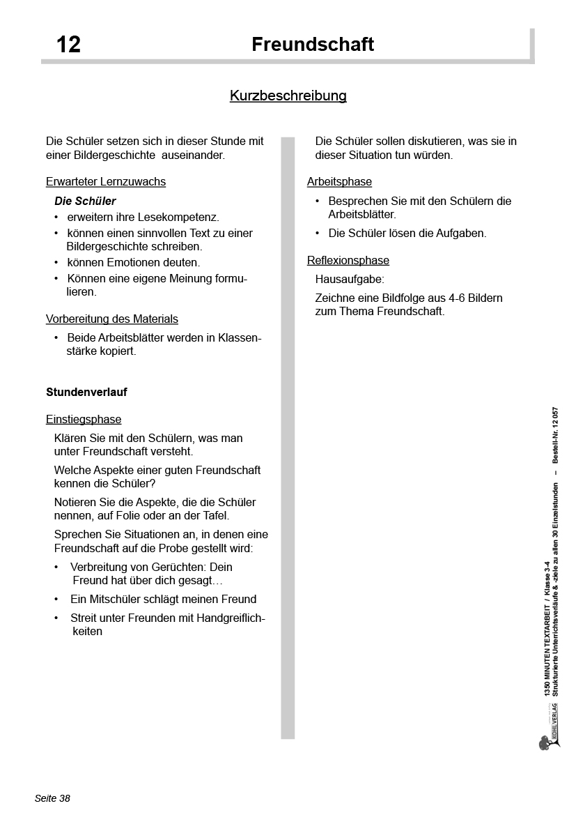 1350 Minuten Textarbeit / Klasse 3-4