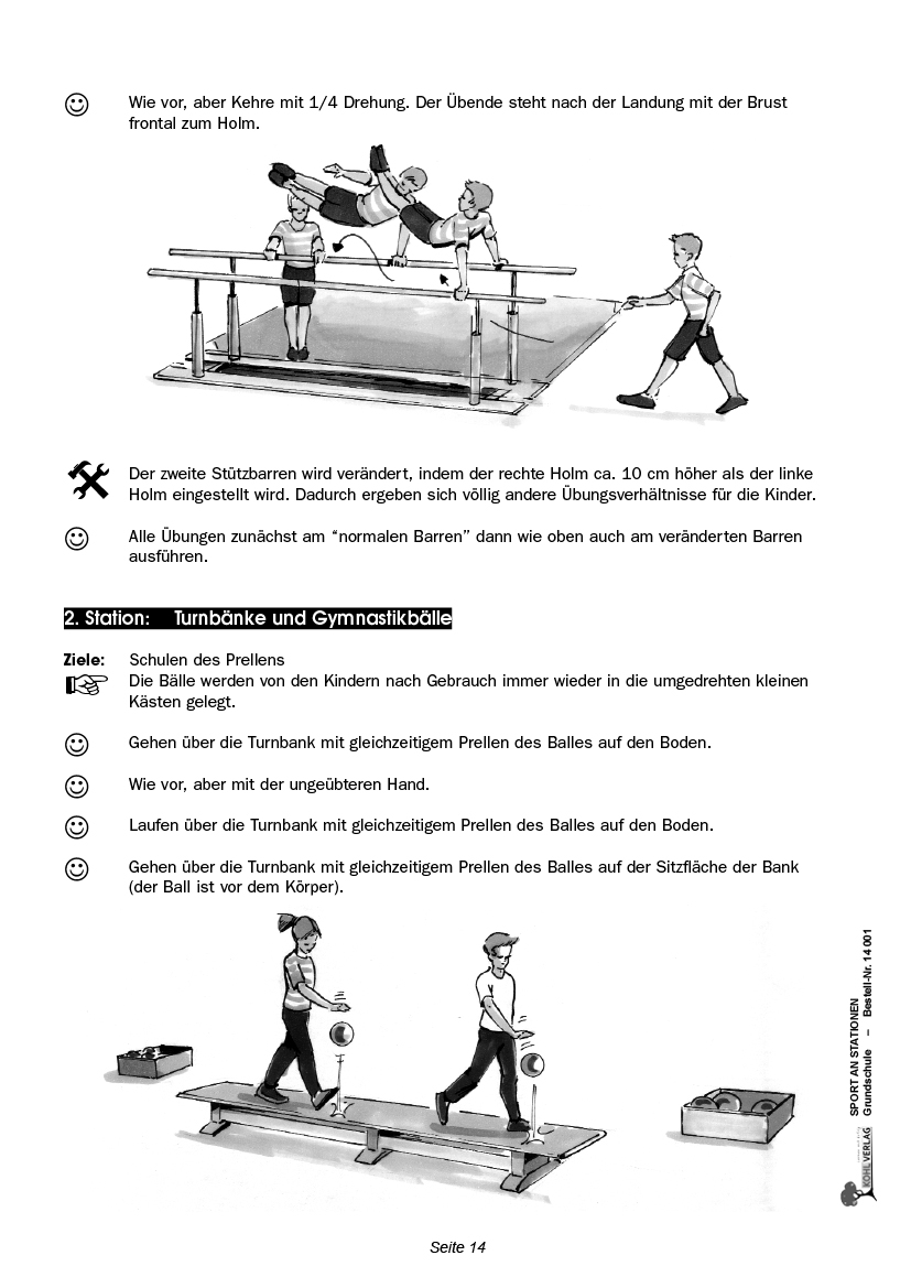 Sport an Stationen / Grundschule