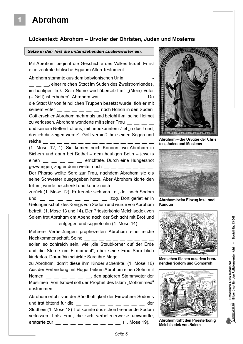 Rätselbuch Altes Testament