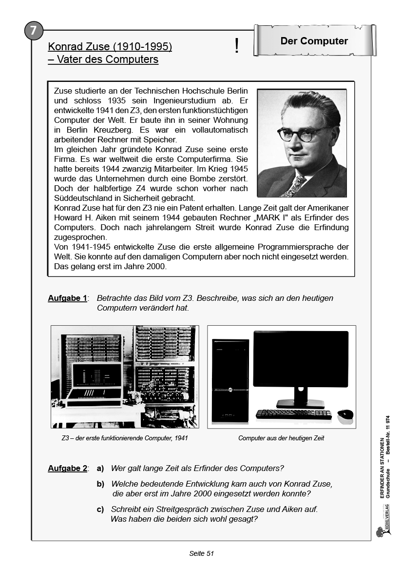 Erfinder an Stationen - Grundschule