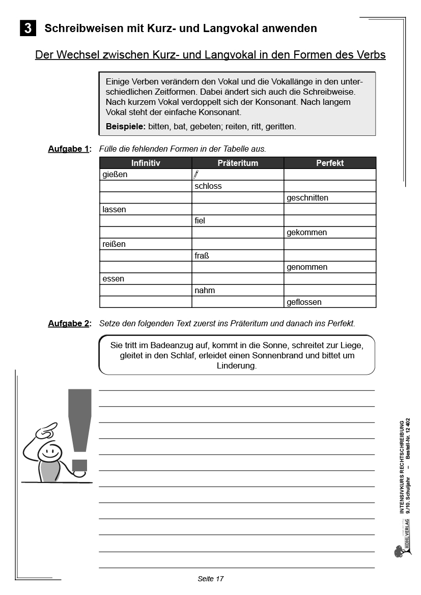 Intensivkurs Rechtschreibung / 9.-10. Schuljahr