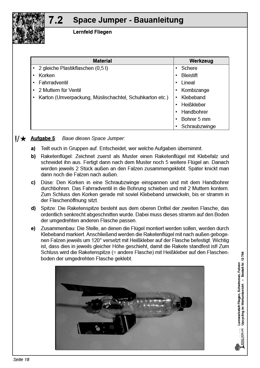 Lernwerkstatt Fliegen, Schwimmen, Fahren