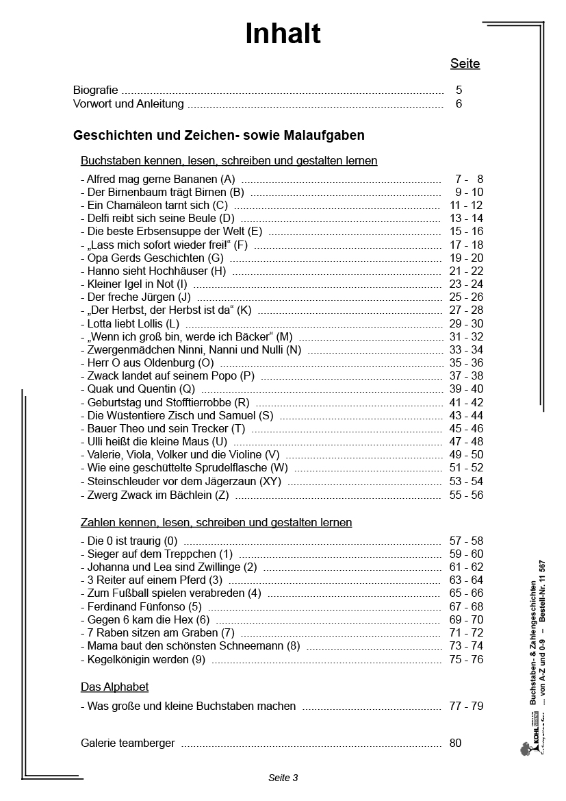 Buchstaben- und Zifferngeschichten - ... von A-Z und 0-9