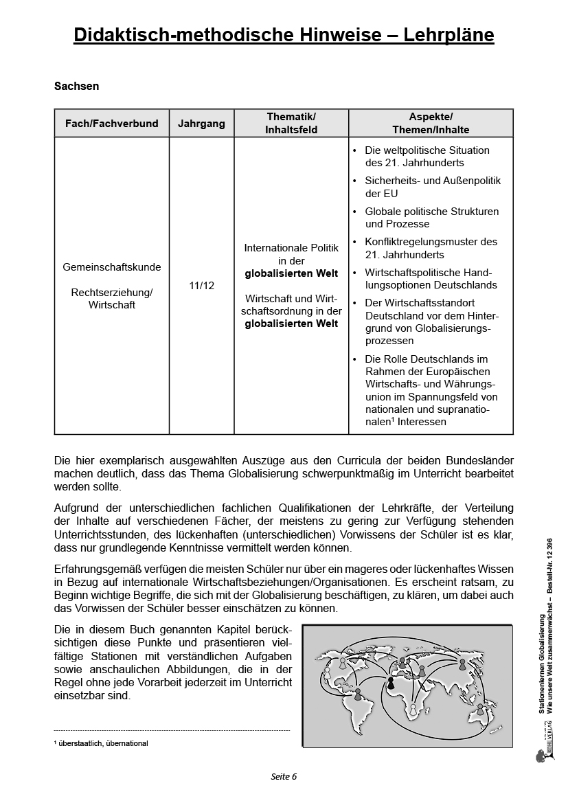 Stationenlernen Globalisierung