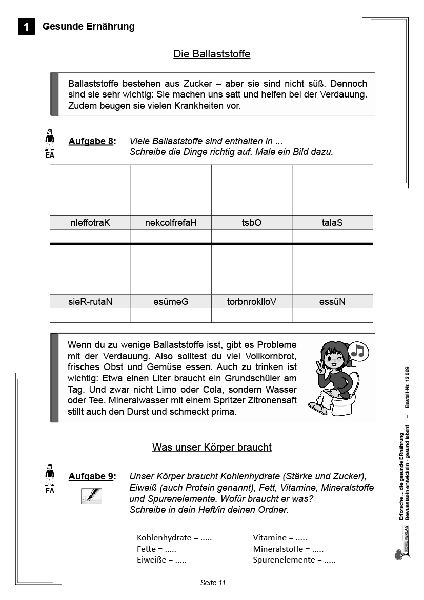 Erforsche ... Die gesunde Ernährung